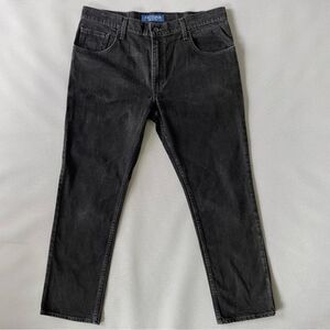 Arizona Flex Black Denim Slim Straight Leg Jeans Men’s Size 36x30